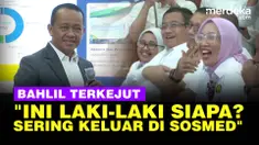 Bahlil sempat terkejut melihat foto di bahan presentasinya.
