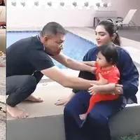 Pasangan selebriti Anang Hermansyah dan Ashanty sedang menikmati bermain bersama cucu. Kehadian cucu melengkapi kebahagiaan pasangan ini. Berikut beberapa momen Ashanty dan Anang saat rebutan main bersama cucu. [Youtube/@AttaAurel_/TheHermansyahA6world]