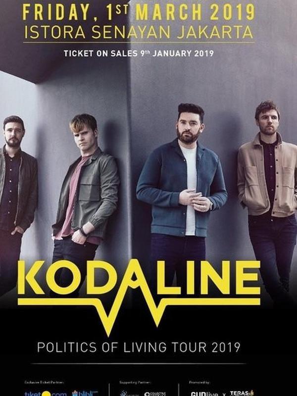 Pengumuman tiket presale konser Kodaline. (Instagram.com/kodaline)