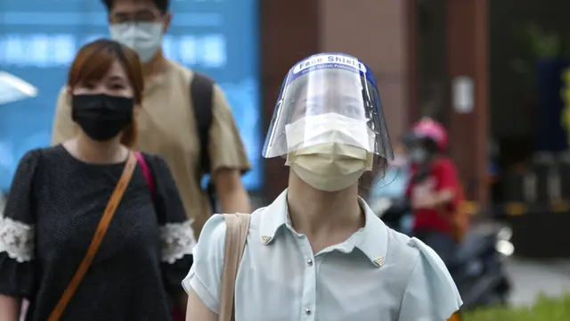 FOTO: Kasus COVID-19 di Taiwan Naik ke Level Tiga