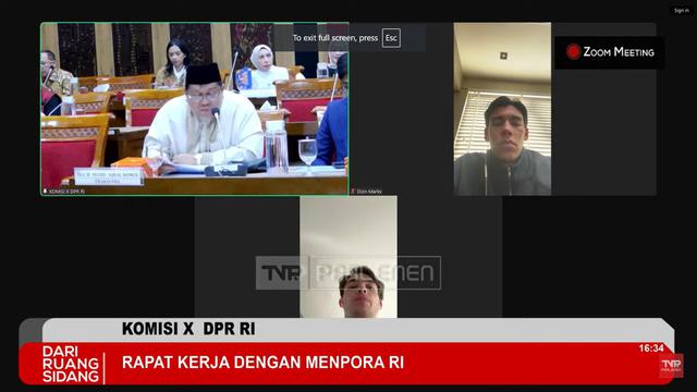 Rapat pengajuan naturalisasi Ole Romeny, Tim Geypens, dan Dion Markx dengan Komisi X DPR RI