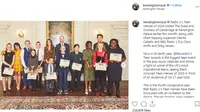 Momen ketika Camila Cabello berkunjung ke Kensington Palace dan bertemu Kate Middleton dan Pangeran William. (Screenshot Instagarm @kensingtonroyal/https://www.instagram.com/p/B36mib_lo59/Putu Elmira)