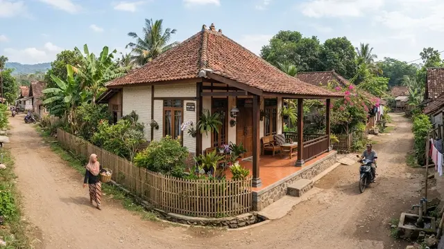 9 Desain Rumah Desa di Lahan Pojok, Manfaatkan Area Sudut agar Lebih Nyaman