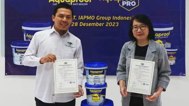 Penghargaan Sertifikat untuk Cat Pelapis Antibocor Berbasis Air