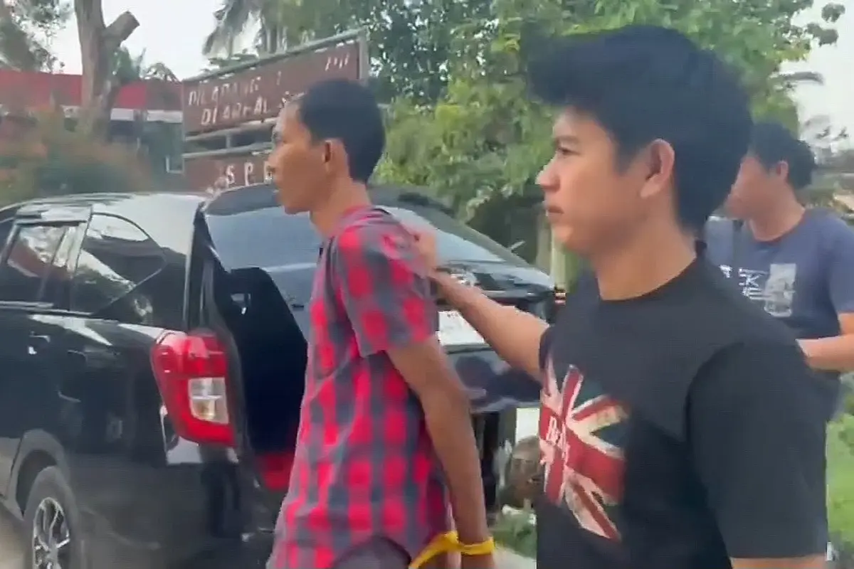 Detik-Detik Begal Buron 8 Tahun di Lampung Tengah Diciduk, Pernah Bacok Helm Korban saat Rampas Motor