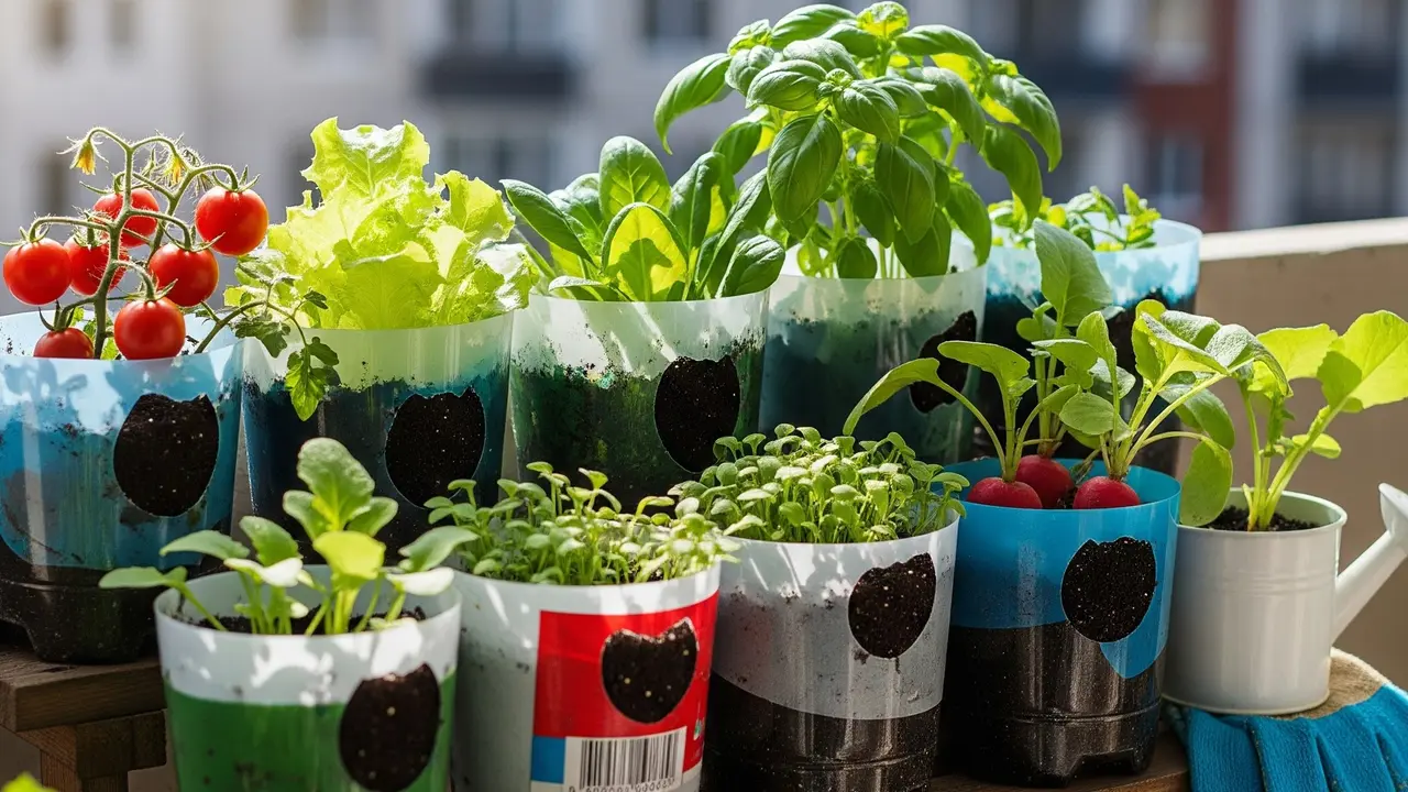Cara Membuat Kebun Mini Sayuran dengan Pot Plastik Bekas di Rumah