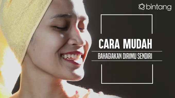 Cara mudah bikin dirimu bahagia. (Foto: Adrian Putra, Digital Imaging: M. Iqbal Nurfajri/Bintang.com)