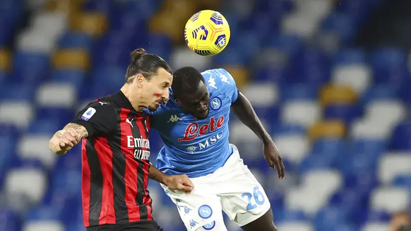 FOTO: Penampilan Gemilang Ibrahimovic Bawa AC Milan Taklukkan Napoli