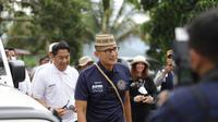 Menteri Pariwisata dan Ekonomi Kreatif (Menparekraf) Sandiaga Uno didampingi Bupati Bone Bolango Hamim Pou saat meresmikan wisata Bukit Arang. Foto:Onal/Prokopim (Arfandi/Liputan6.com)