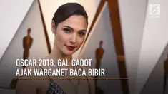 Gal Gadot menjadi salah satu aktris yang menghadiri ajang Piala Oscar 2018.