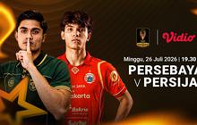 Live Streaming Piala Presiden - Persebaya vs Persija: Bidik Awal Manis Kontra Persebaya di Vidio