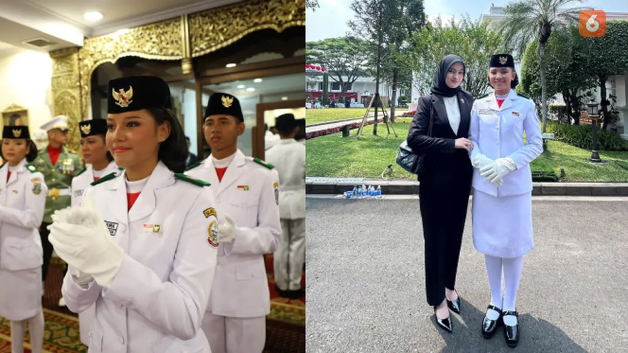 Bianca Alessia dan Aliah Sakira terpilih sebagai pembawa baki HUT RI ke-80. Simak kisah mereka di Paskibraka Nasional 2025 yang jadi simbol persatuan dan kebanggaan bangsa. (Foto: BPIP dan @tashyaamandaa)