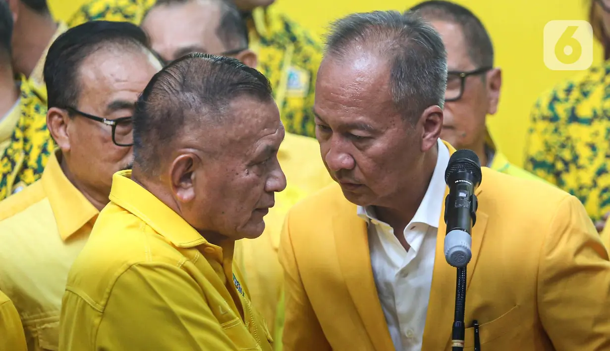 Keputusan itu diambil setelah Partai Golkar menggelar rapat pleno pada Selasa (13/8/2024) malam ini. (Liputan6.com/Angga Yuniar)