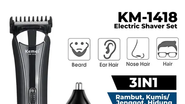 Alat Cukur Rambut Serbaguna 3in1