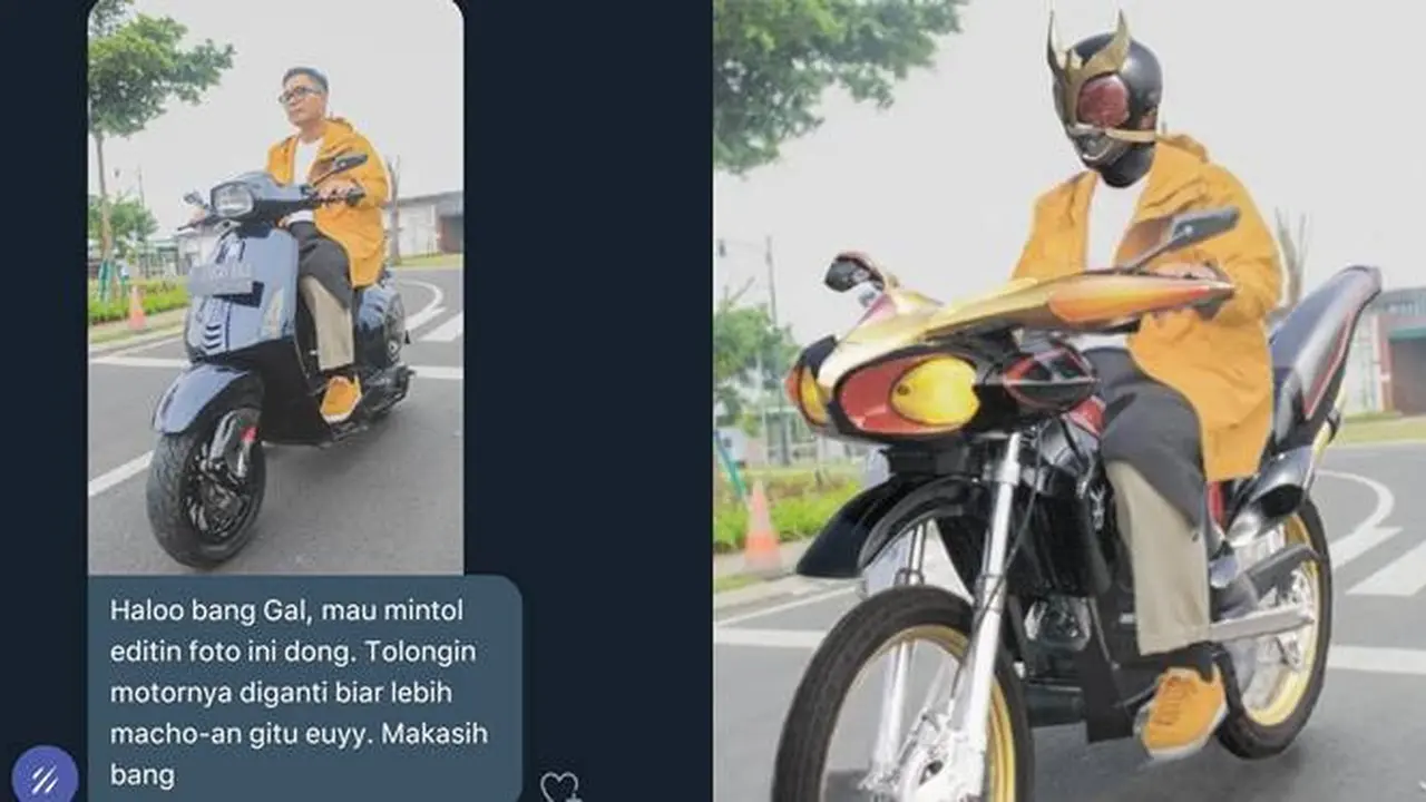 5 Editan Nyeleneh Orang Naik Motor Ini Bikin Tepuk Jidat