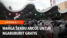 Tempat wisata Ibu Kota, Ancol diserbu pengunjung yang ingin ngabuburit bersama keluarga. Ancol memberikan tiket gratis untuk warga yang datang jelang waktu berbuka puasa.