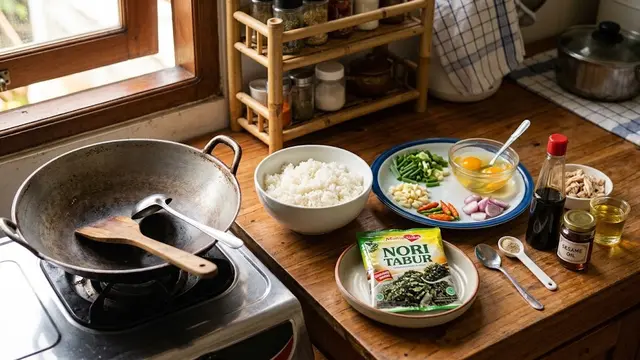 Resep Nasi Goreng Nori Gurih Umami yang Praktis/AI Generated