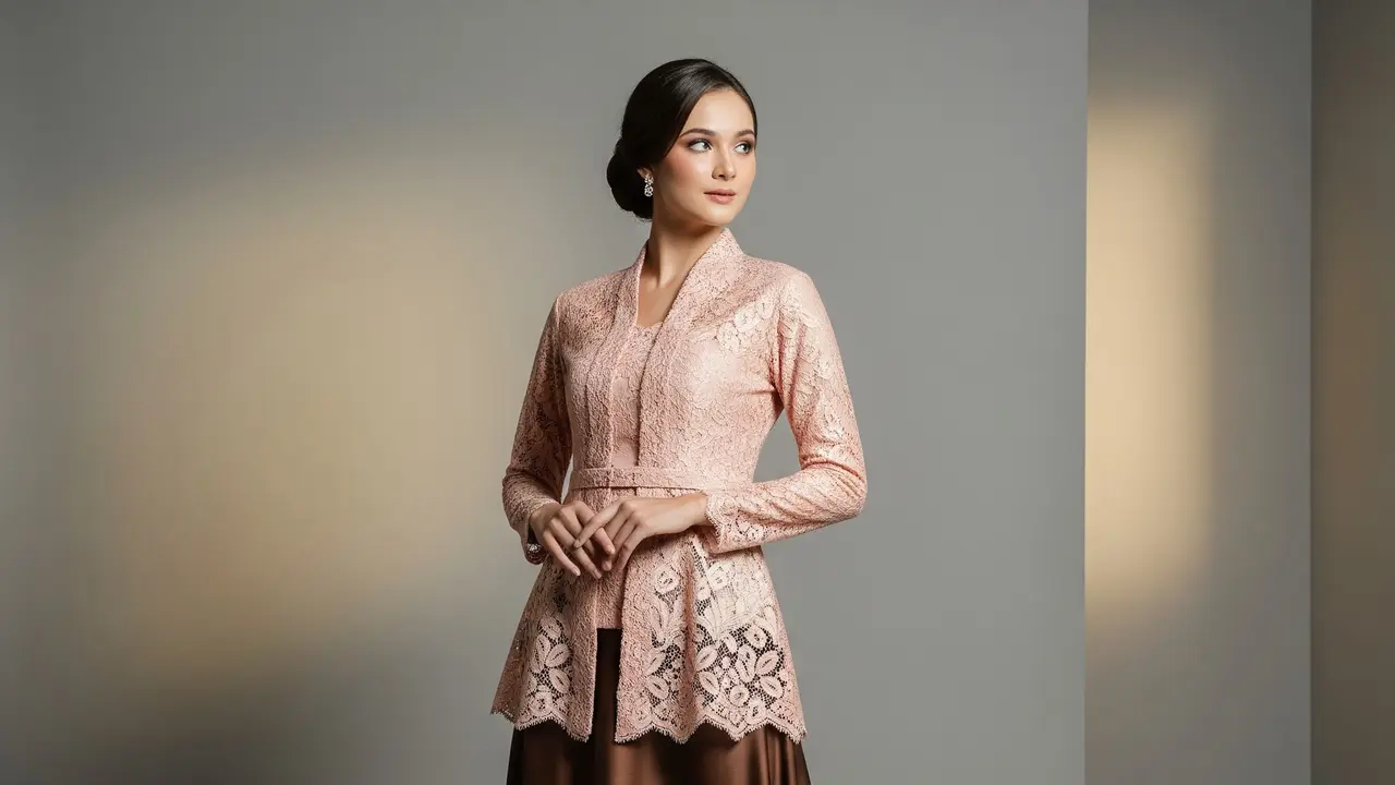 Atasan Brokat Terbaru yang Cocok Dipakai dengan Rok A-Line Formal