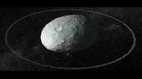 Haumea menjadi satu-satunya planet kerdil di Tata Surya yang dikelilingi cincin. (Doc: Science Alert)