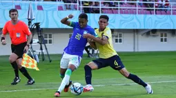 Estevao berhasil menyarangkan bola ke gawang Ekuador pada menit ke-14. (Doc. LOC WCU17/RKY)