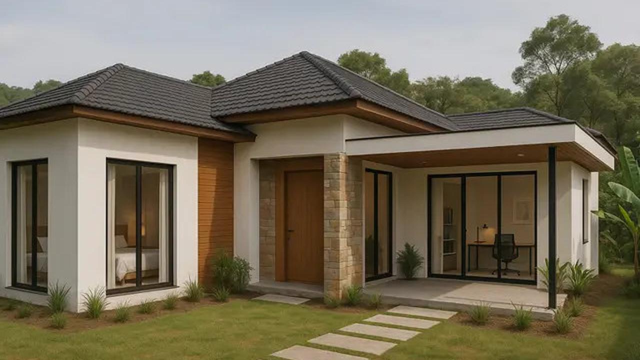 7 Desain Rumah L-Shape dengan 3 Kamar Tidur, Tampilkan Suasana Rapi