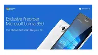 Lumia 950 merupakan smartphone Lumia pertama yang berbasis Windows 10