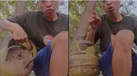 Tangkapan layar video warga Gorontalo Utara viral sulut dapatkan gas elpiji 3 kilogram (Arfandi Ibrahim/Liputan6.com)