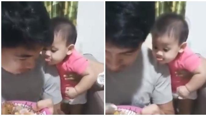 Ekpresi Balita Ingin Ikut Mencicipi Makanan Ini Lucu Sekaligus Bikin Kasihan Hot Liputan6 Com
