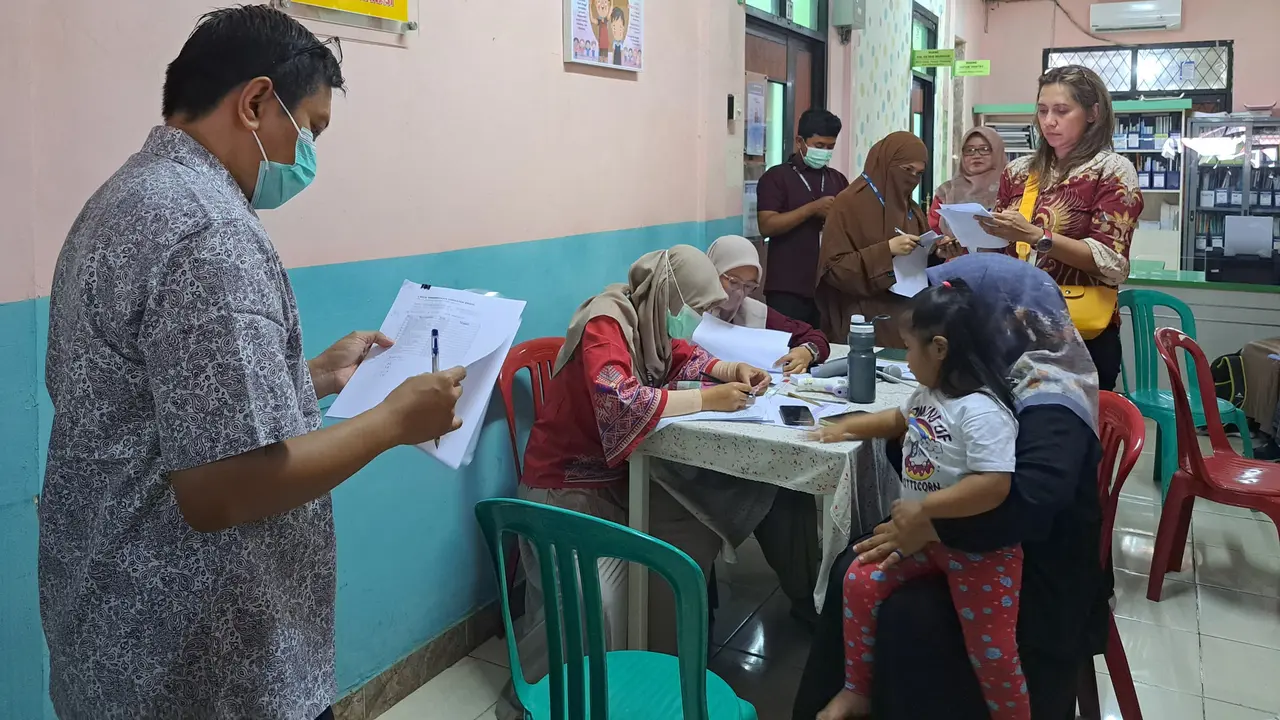 Pelaksanaan uji coba PKG di Puskesmas Beji, Depok.