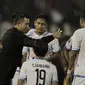 Pelatih Arema FC, Joko Susilo, saat pertandingan melawan Sriwijaya FC pada laga perempat final Piala Presiden di Stadion Manahan, Solo, Minggu, (4/2/2018). Sriwijaya FC menang 3-1 atas Arema FC. (Bola.com/M Iqbal Ichsan)