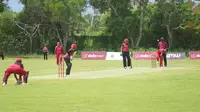 Timnas Cricket Putri Indonesia tampil perkasa saat melawan Singapura pada laga persahabatan bertajuk &lsquo;Bali Women&rsquo;s T20 International Series" di Lapangan Cricket Udayana Denpasar, Bali/Ist