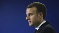 Presiden Prancis Emmanuel Macron (AP Photo/Kamran Jebreili)