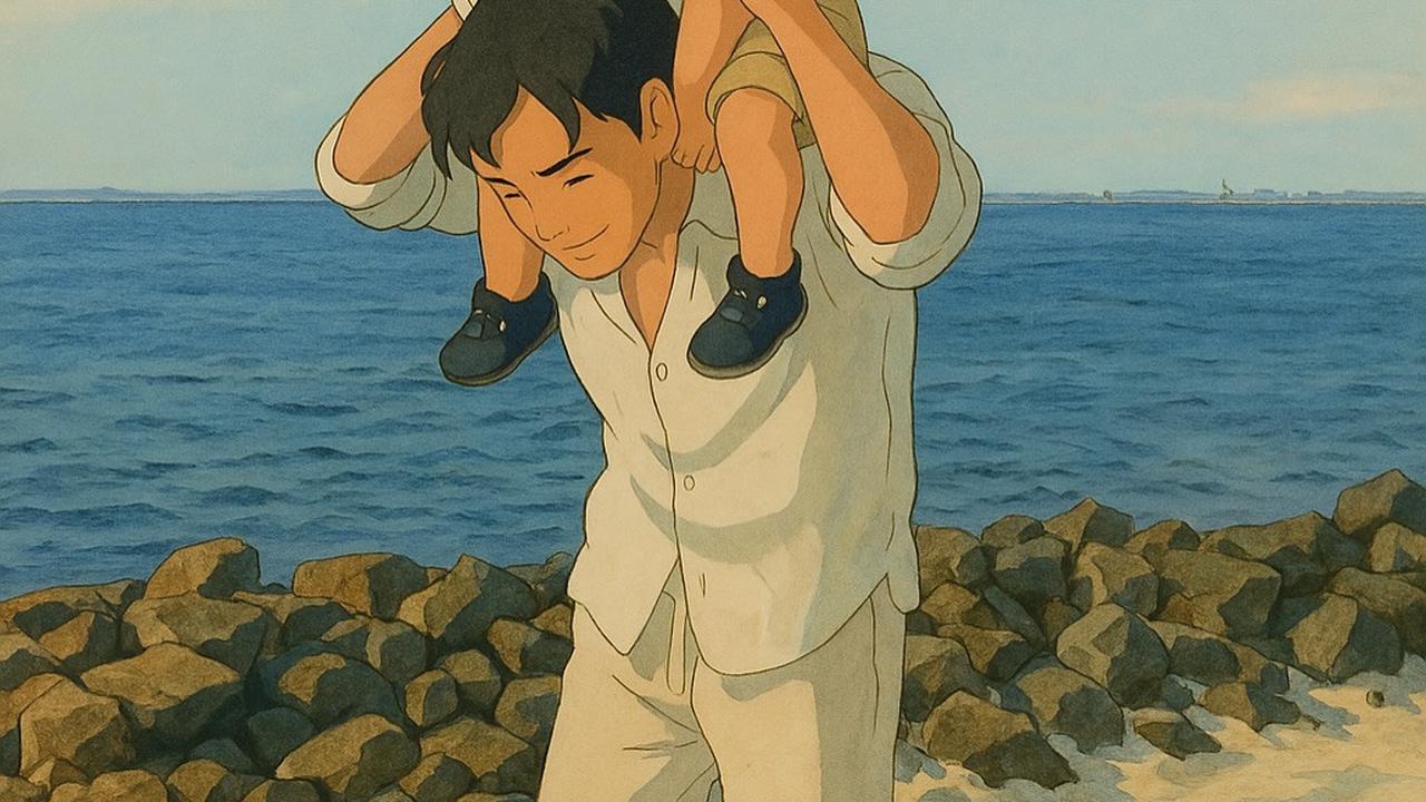 Momen Manis Fendy Chow dan Keluarga Ikut Trend Life in Ghibli