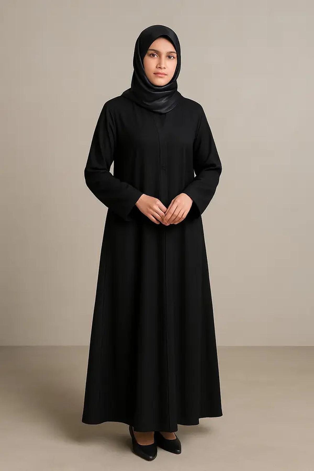 12 Model Busana Muslimah 1 Warna yang Lagi Tren di 2025, Tampilan Simpel tapi Elegan