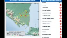 203 Titik Panas Terdeteksi di Lampung, Ini Sebarannya