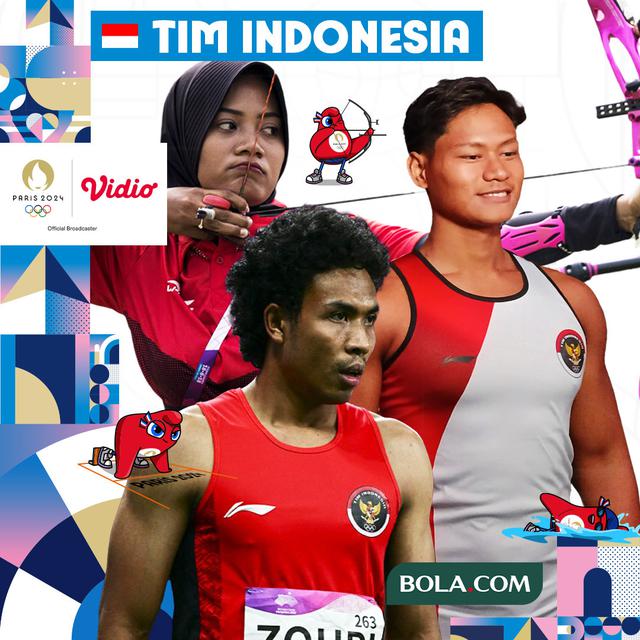 Olimpiade 2024 - Tim Indonesia di Olimpiade 2024 1 - Diananda Choirunisa (panahan), Joe Aditya (renang), Lalu Muhammad Zohri (Atletik)