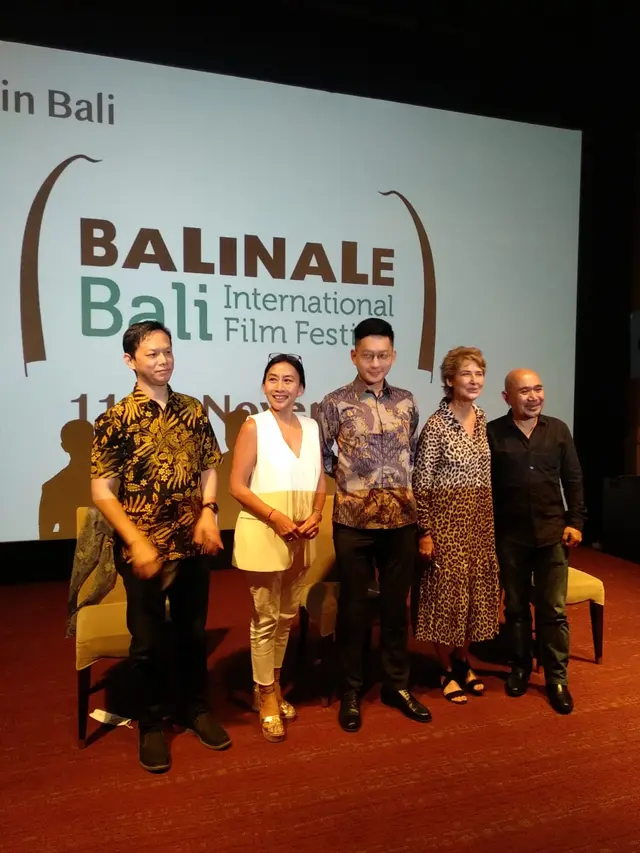 Suasana konferensi pers Balinale 2021 di Jakarta.