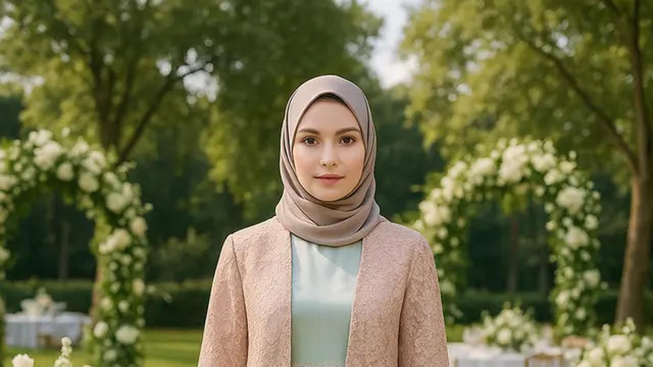 7 Model Gamis Satin Outer Brokat Elegan untuk Acara Spesial