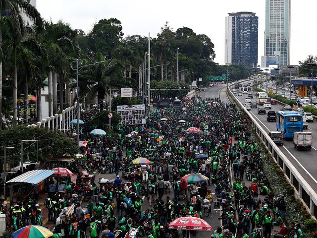 Pengemudi Ojol Tolak Pembatasan Sepeda Motor Di Jalan Nasional Bisnis Liputan6 Com