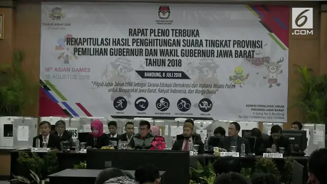 Ridwan Kamil dan Uu Ruzhanul Ulum ditetapkan KPUD Jawa Barat sebagai pemenang Pilgub Jawa Barat 2018. Ridwan-Uu berhasil mendapatkan 7 juta suara pemilih Jabar.