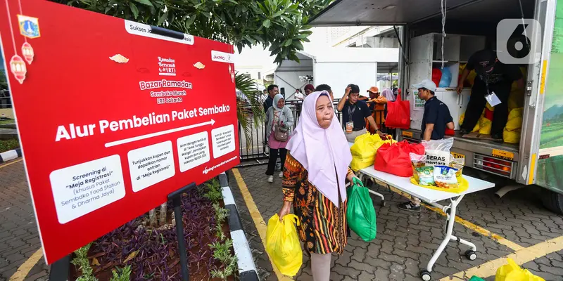 Bazar Ramadan Sembako Murah LRT Jakarta