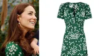 Penampakan Dress Hijau Teh Kate Middleton