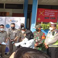SCTV menggelar program vaksinasi COVID-19 yang dihadiri langsung oleh Wagub DKI Jakarta Ahmad Riza Patria