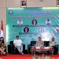 Gayus Lumbuun saat menjadi pembicara di Seminar "Putusan Pengadilan vs Peraturan Perundang-Undangan" dengan sub tema "Benturan Norma Hukum dalam Proses Pencalonan Anggota DPD RI", di Jakarta. (Istimewa)