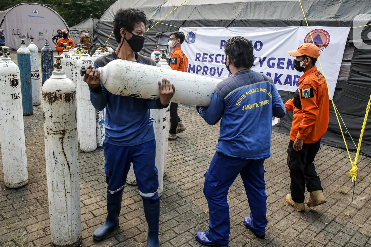 FOTO: Melihat Posko Rescue Oxygen DKI Jakarta
