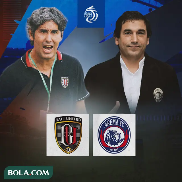 BRI Liga 1 - Duel Pelatih - Bali United Vs Arema FC