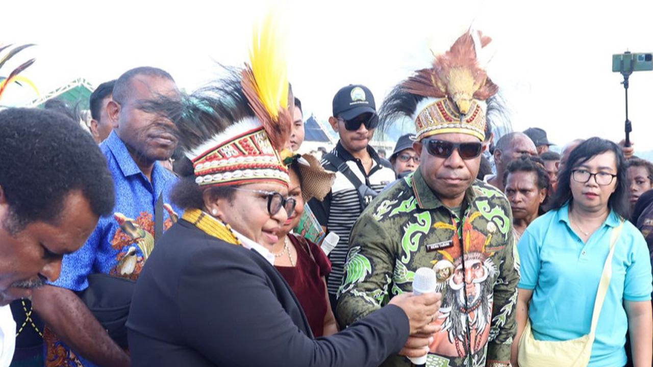 Wamendagri Ribka Haluk melakukan kunker ke Kabupaten Nabire, Papua Tengah