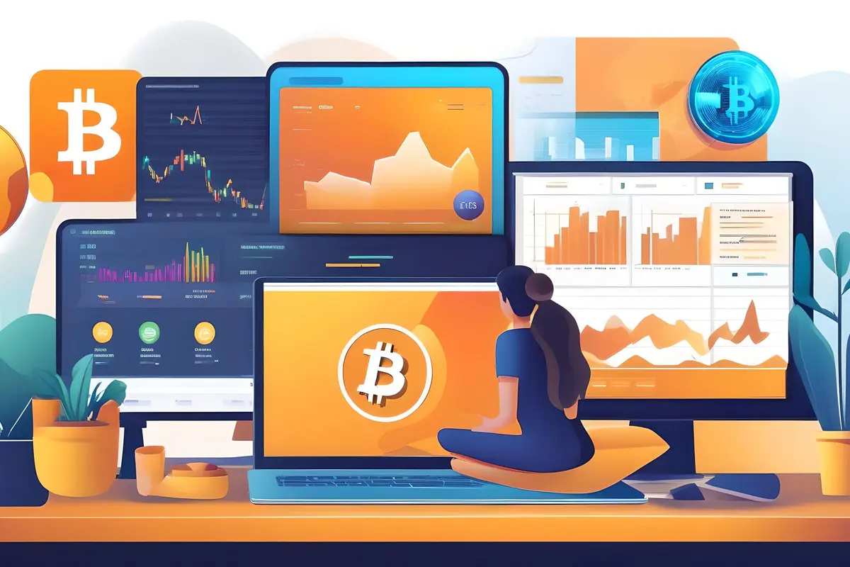 Ilustrasi harga kripto (Foto By AI)