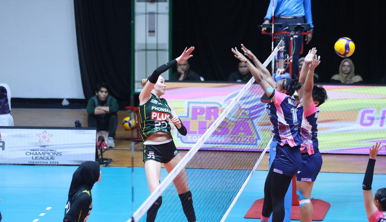 Hasil tersebut didapatkan setelah Gresik Phonska Plus Pupuk Indonesia menang atas Jakarta Livin’ Mandiri dengan skor 3-2 (25-15, 21-25, 25-21, 22-25, 15-7) di GOR Tri Dharma Petrokimia Gresik, Kamis (29/1/2026) malam. (Dok. PBVSI)