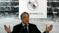 Presiden Real Madrid, Florentino Perez, menyebut timnya sebagai simbol Spanyol dan yang paling dicintai. (Reuters/Sergio Perez)